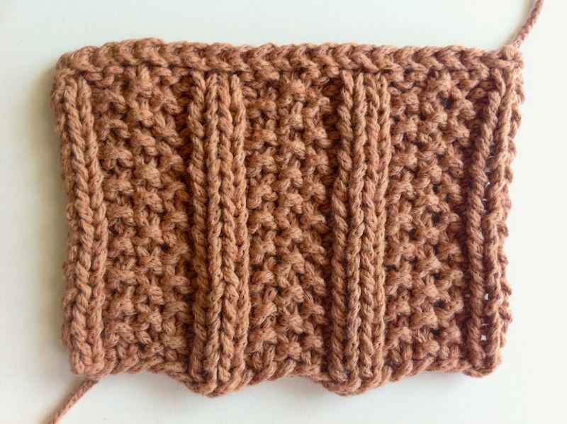 Moss Rib Stitch Pattern