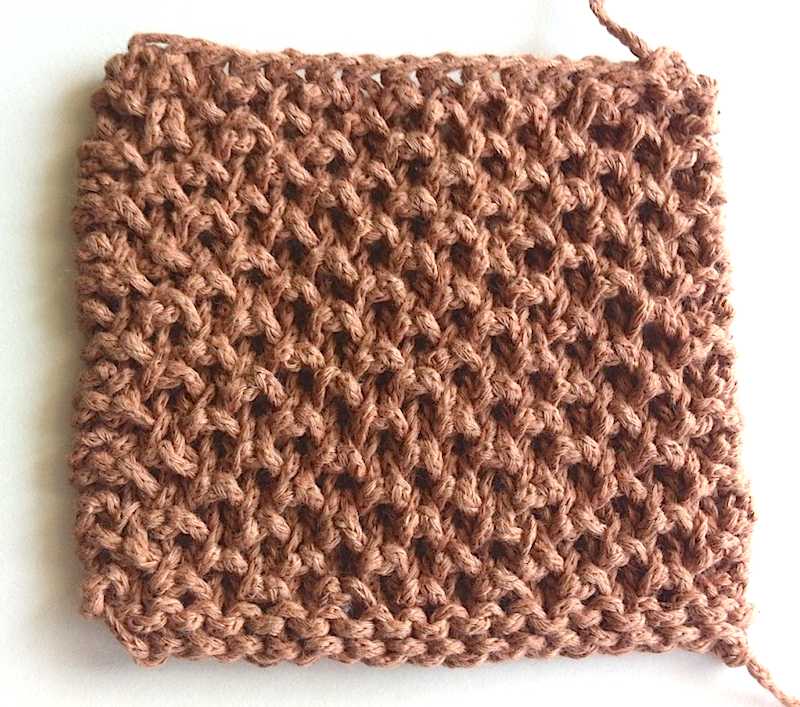 Rosebud stitch pattern
